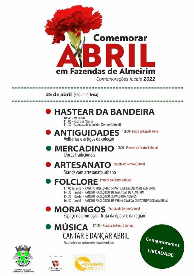 Imagem Comemorar Abril em Fazendas de Almeirim