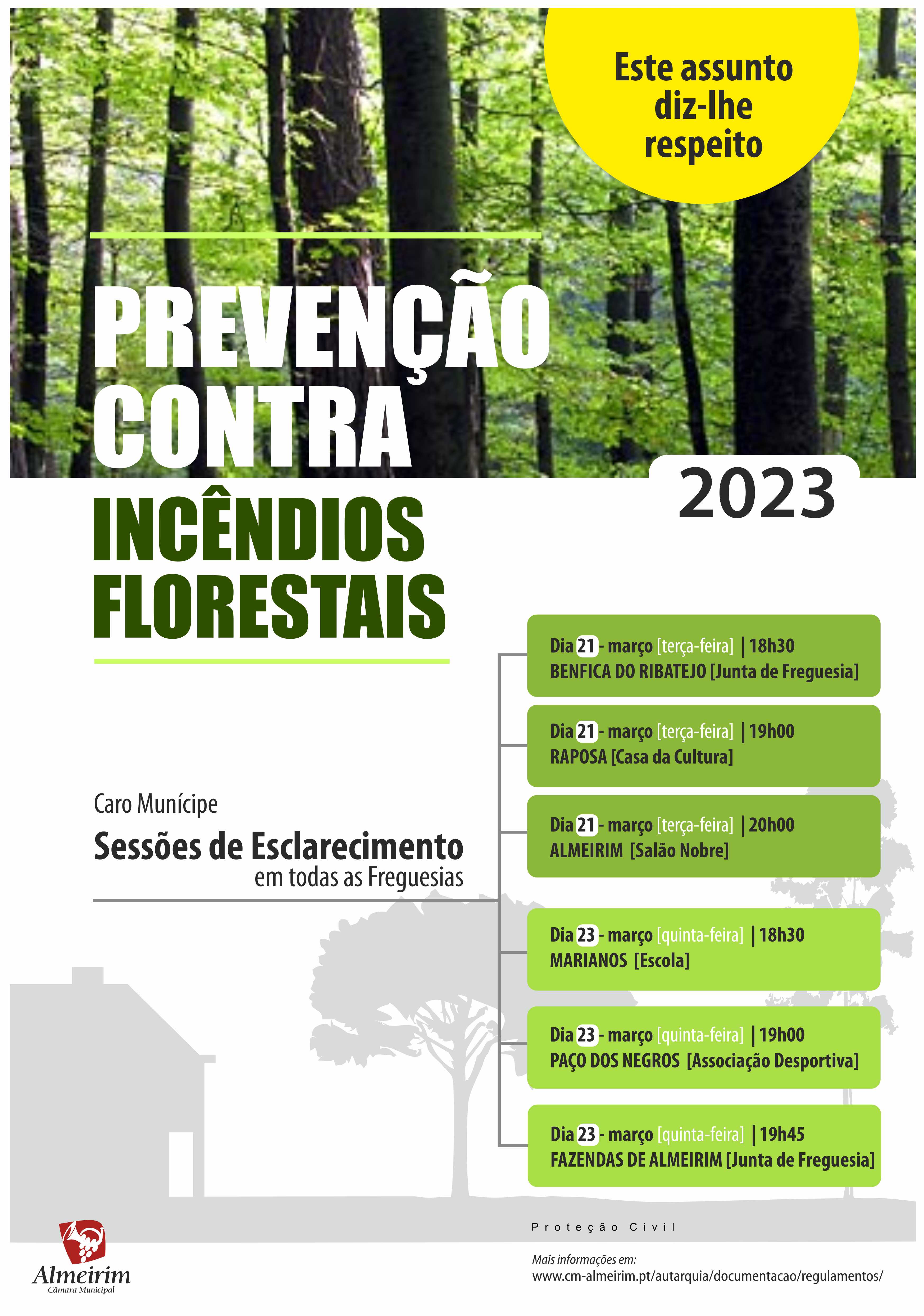 Imagem Prevenção Contra Incêndios Florestais 2023