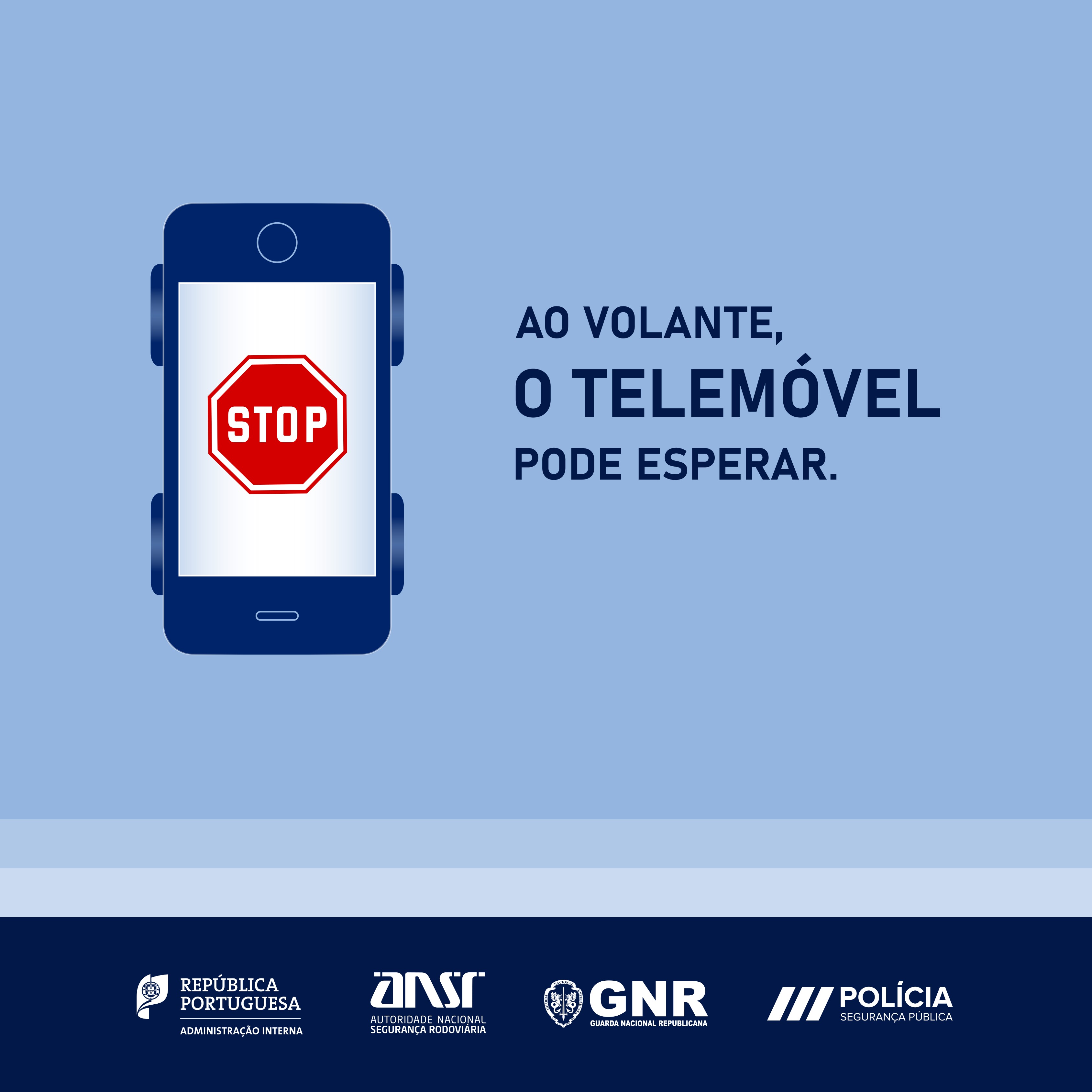 Imagem Ao Volante o Telemóvel Pode Esperar